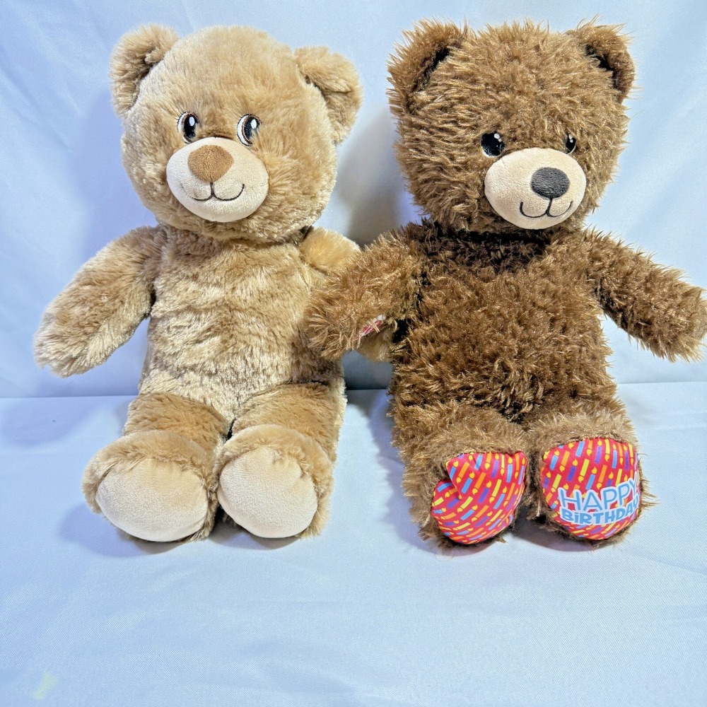 Build A Bear‎ Lil Brownies Cub And Special Edition Birthday Bear